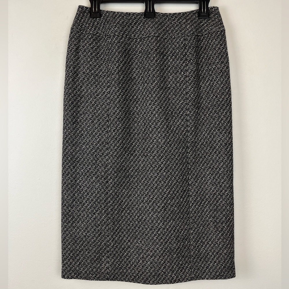 Vintage Talbots Womens’ Wool Tweed Straight Midi Skirt Size 6 Academia Japan